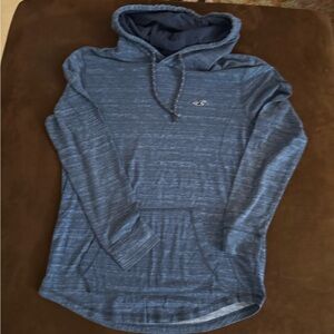 Hollister Heather Navy Blue Hooded Pullover